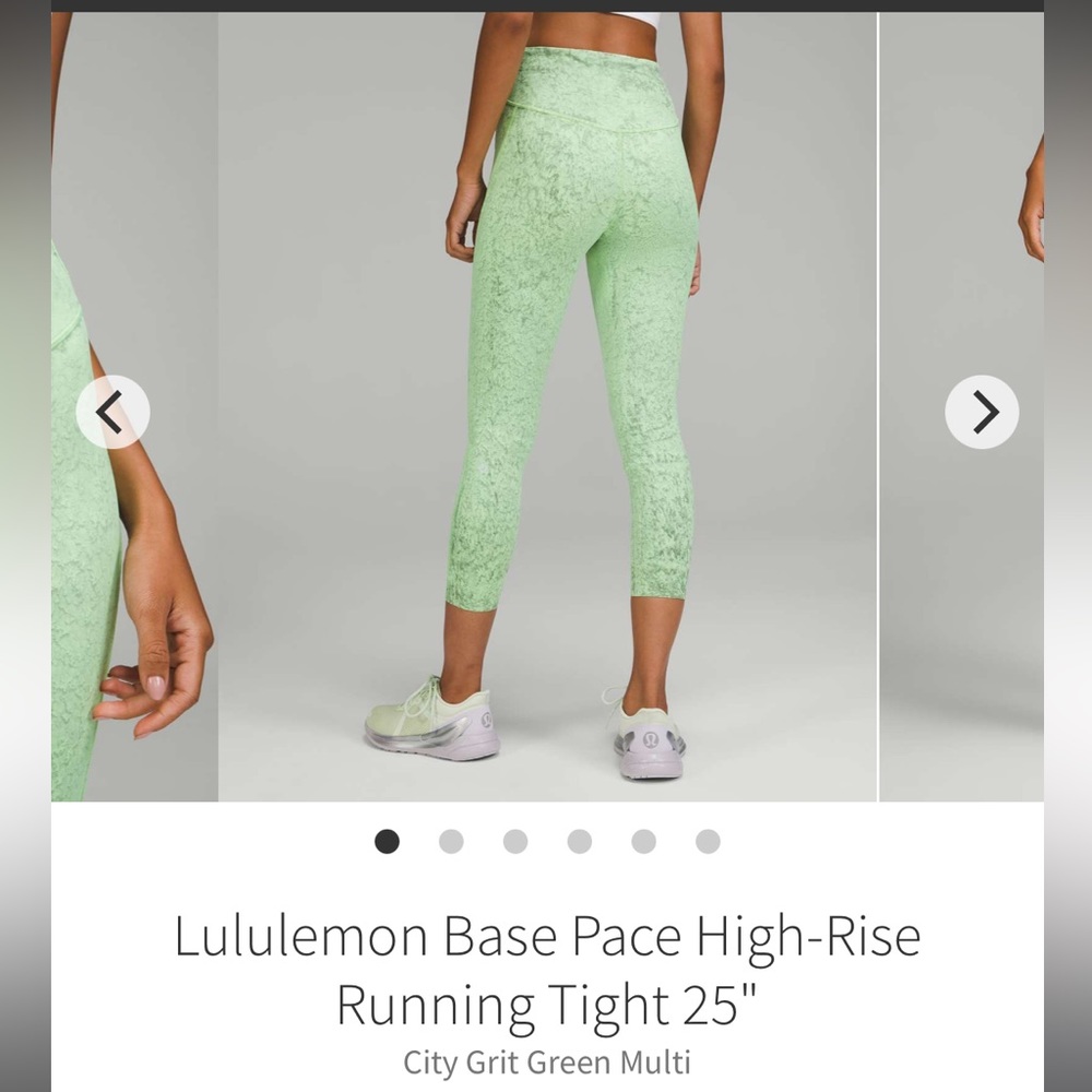 Lululemon high rise running leggings